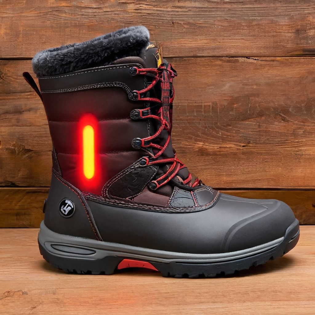 boot insole heated glowing red